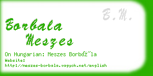 borbala meszes business card